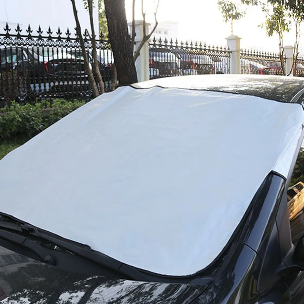 Car Pearl Cotton/Aluminum Film Snow Shield Heat Insulation Sunshade Front Sunshade Windshield Security Design