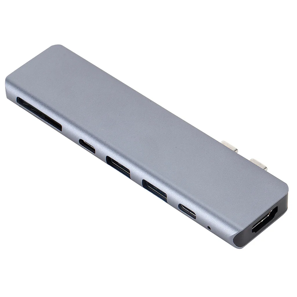 Ouhaobin 6 в 1 type-C концентратор USB 3,0 адаптер для 4K HDMI USB 3,0 для SD/TF карт ридер концентратор адаптер для ПК