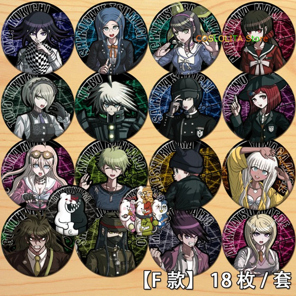 Аниме Danganronpa V3 акамацу КАЕДЕ симпатичный значок КНОПКА брошь булавки коллекция