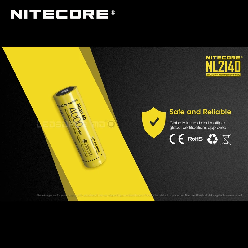 NITECORE PILE RECHARGEABLE NL2140R TYPE 21700 USB-C (4000MAH)