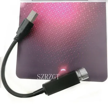 

1x USB Car Atmosphere Lamp Interior Ambient Star Light Projector Starry LED