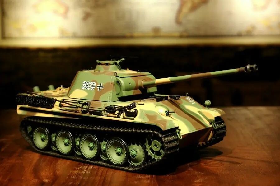 

Henglong 3879 Generation Plastic German Panther G RTR RC Tank Model 1/16 Scale Remote Control RC Tank, 2.4G