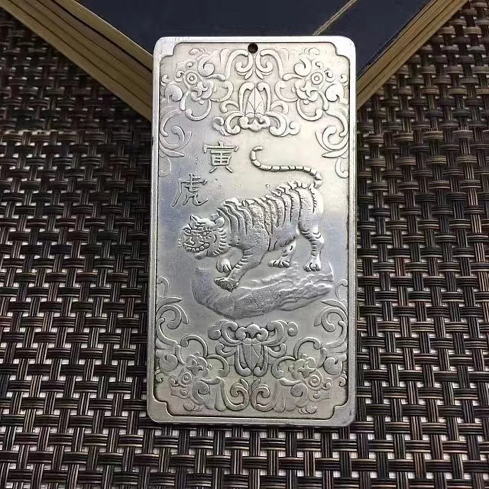 Винтажный Китайский Знак зодиака, талисман, животное, металлическая этикетка, бирка, украшение, украшение
