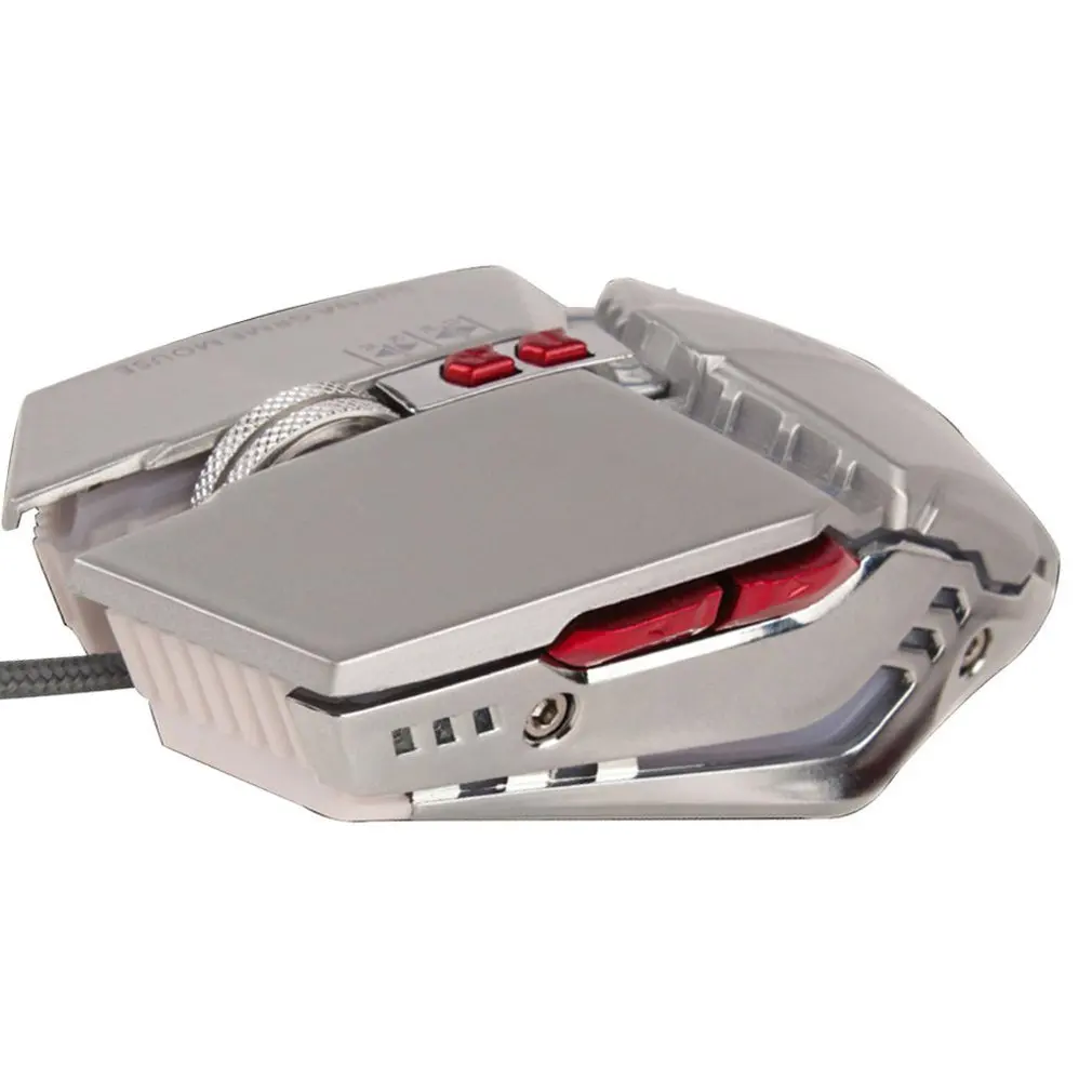 Механическая металлическая мышь для макросъемки, Usb светильник, игровая мышь Rgb, аксессуары для компьютера