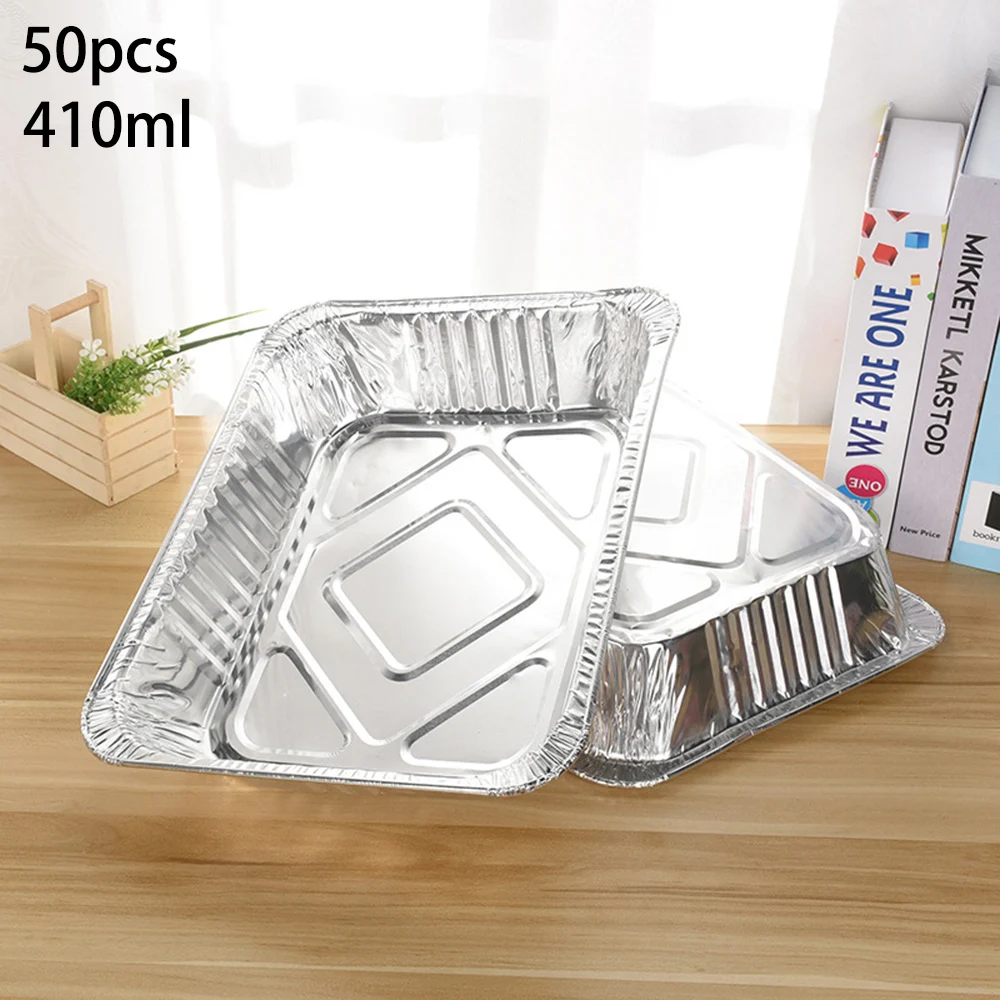 Барбекю фольги противни фольга одноразовые продолговатые упаковочные коробки