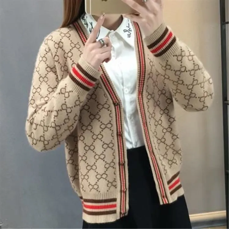 

Sweaters Cardigan 2020 Thin Spring and Autumn Outdoor Korean-Style Wear Loose All-match Knitted Cardigan Student Women's Coat