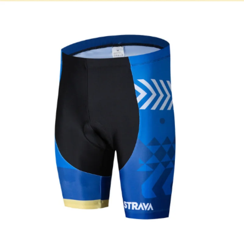 style-14 STRAVA мужские/женские Coolmax 9D Gepolsterte Tragerhose Stobfest MTB Fahrrad шорты Rennrad шорты Ciclismo меховой манер - Цвет: style-14