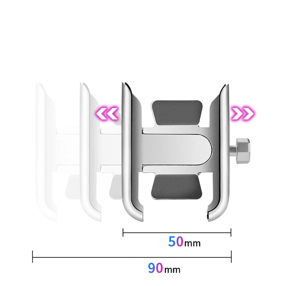 Обновленная Универсальная металлическая usb зарядка для мотоцикла зеркало