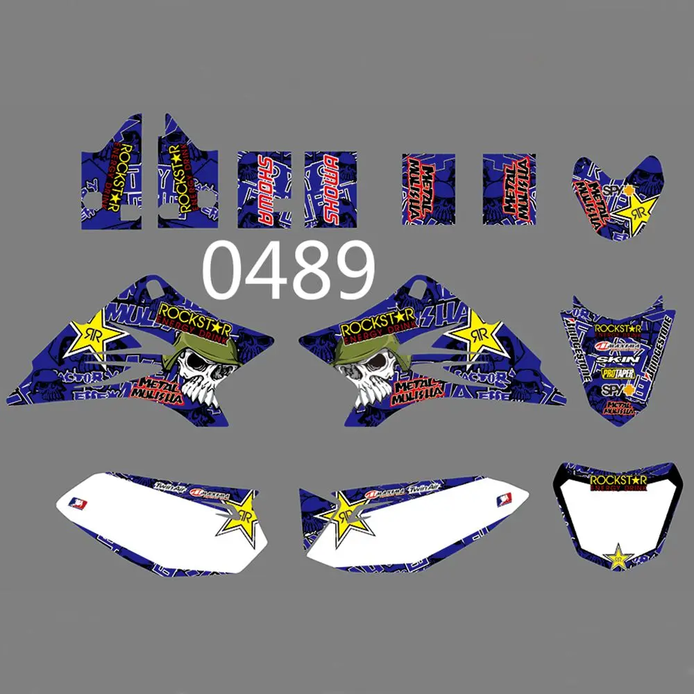 

for YAMAHA TTR50 2006-2013 Full Graphics Decals Stickers Kit Custom Number Name Glossy Stickers Waterproof