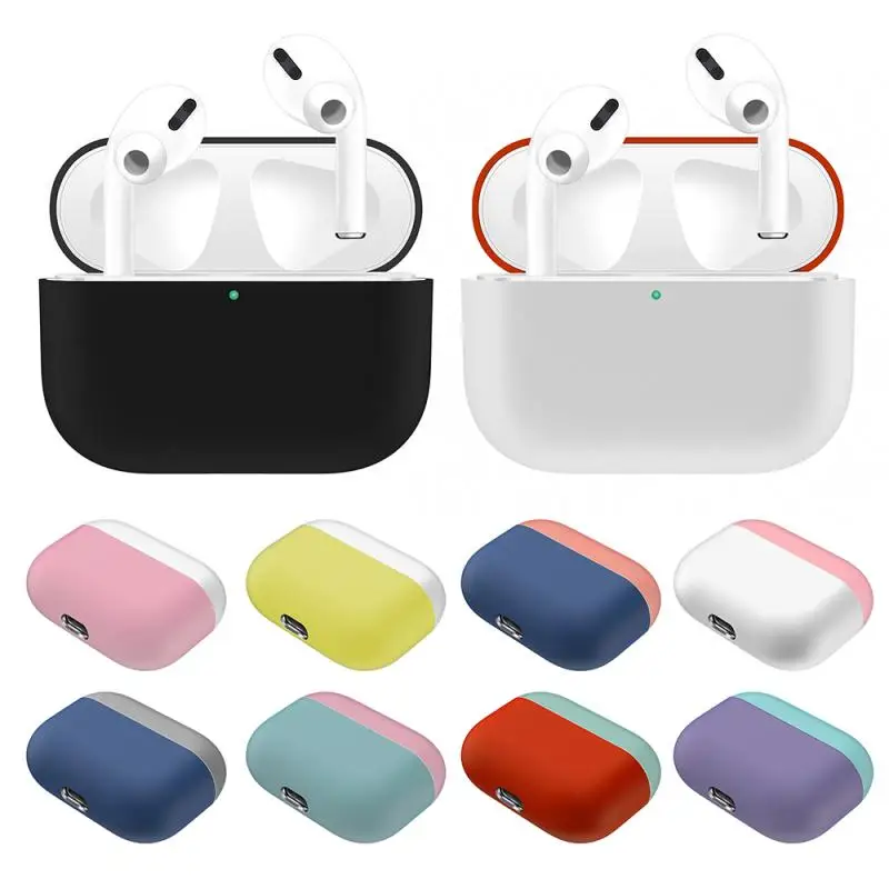Высококачественный чехол для беспроводных Bluetooth наушников Airpods Pro карамельных