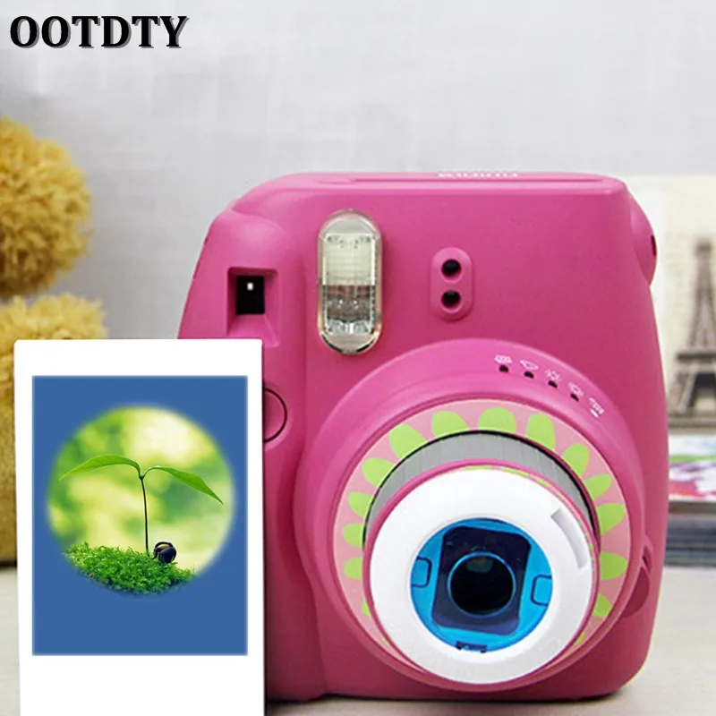 OOTDTY Instax Mini 8/8+/9/7 s/KT 6 шт Красочный фильтр объектива для Fuji мгновенной пленки камеры
