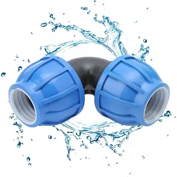 

40mm to 40mm PE Plastic PPR PVC Water Pipe Connector Adapter Elbow Connector Quick Connect Fittings