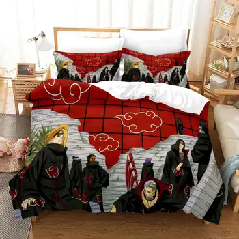 

Comic Naruto Bedding Set Bedroom Decor Hypoallergenic Quilt Cover Doona 1PC Duvet Cover with Pillowcase Dropship