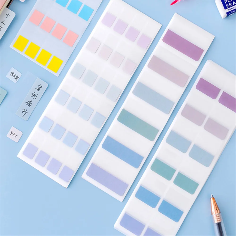 10sheets Morandi Color Index Stickers Self Adhesive Categorized Label Tag Marker Paper for Diary Agenda Planner Writable Sticker