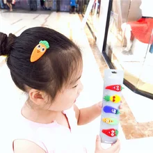 Детские аксессуары для волос в Корейском стиле, простые заколки для волос с фруктами и овощами для девочек