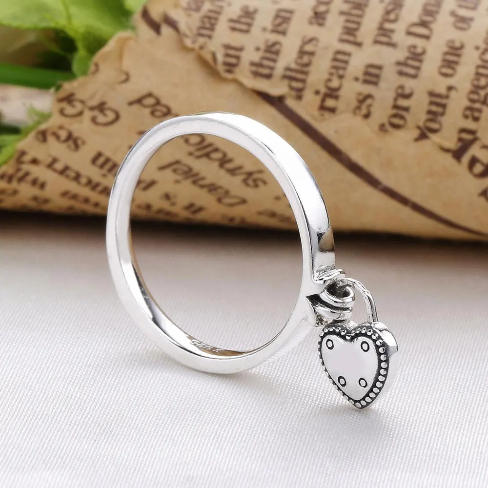 Anello con lucchetto d amore in argento Sterling 925 con anello in stile Pandora moda Cz trasparente per donna AliExpress