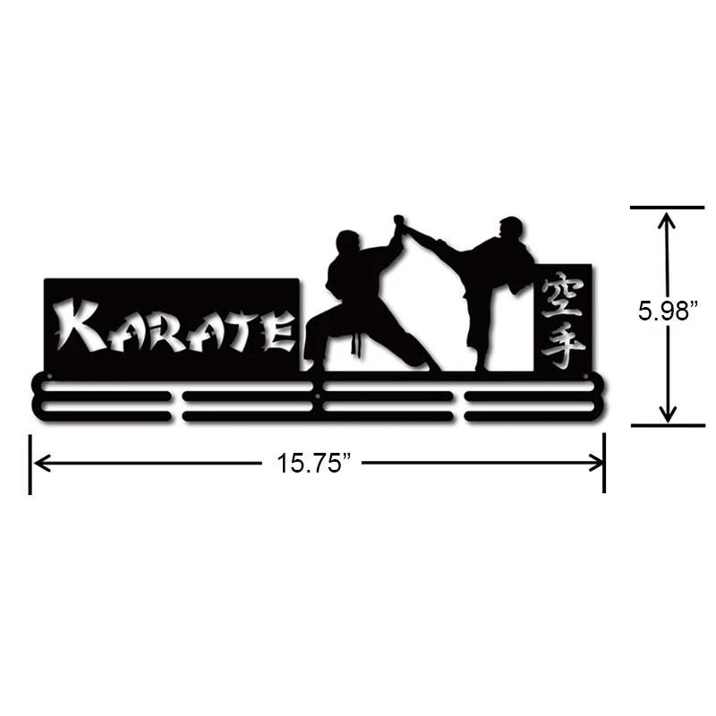 Металлическая вешалка для медалей карате держатель каратэ 32 ~ 45 медалей|Таблички