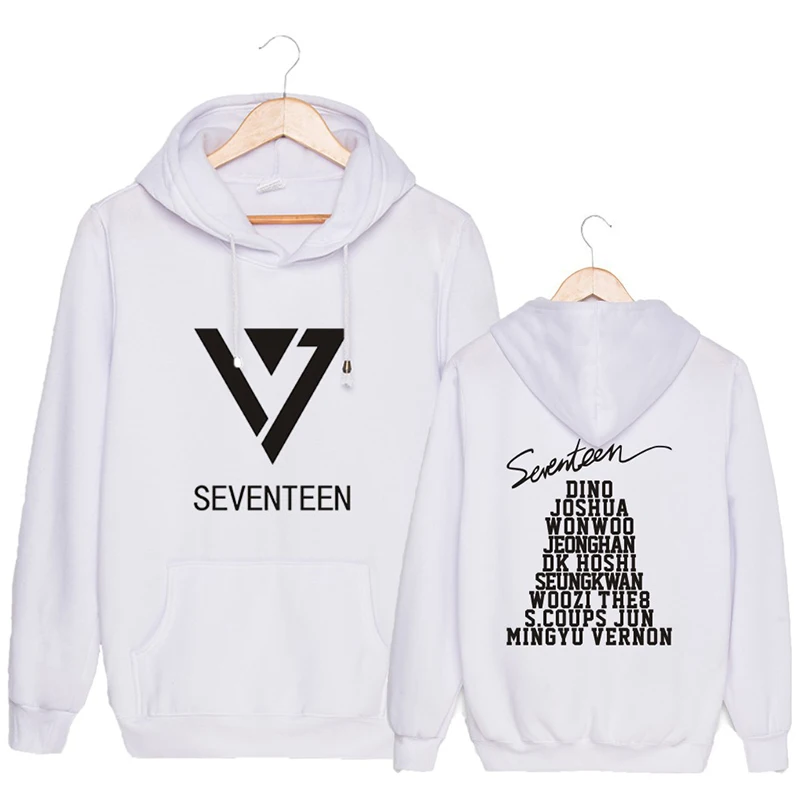 PG056 SEVENTEEN толстовки KPOP пуловеры с капюшоном