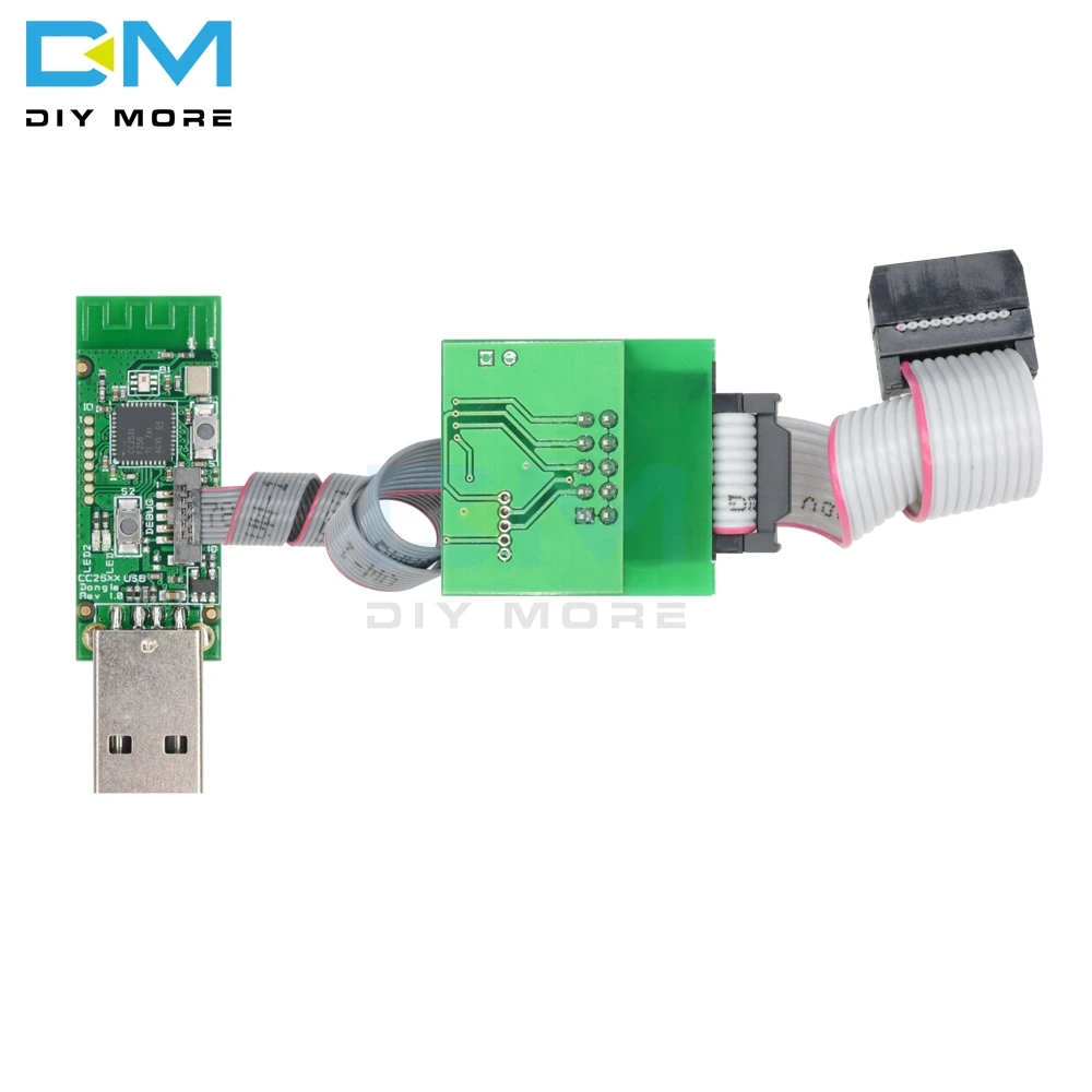 Online CC2531 Zigbee emulador CC Depurador USB programador CC2540 CC2531 Sniffer Bluetooth módulo conector Downloader Cable