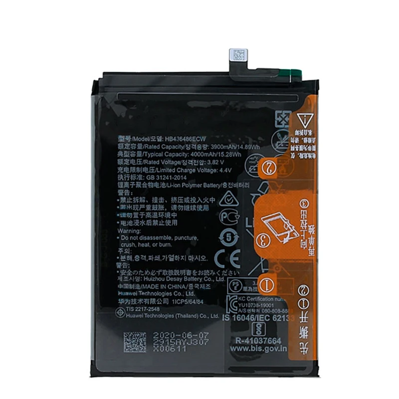 Аккумулятор 4000 мАч HB436486ECW для смартфона Huawei Mate 20 10 10Pro / P20 Pro|Аккумуляторы