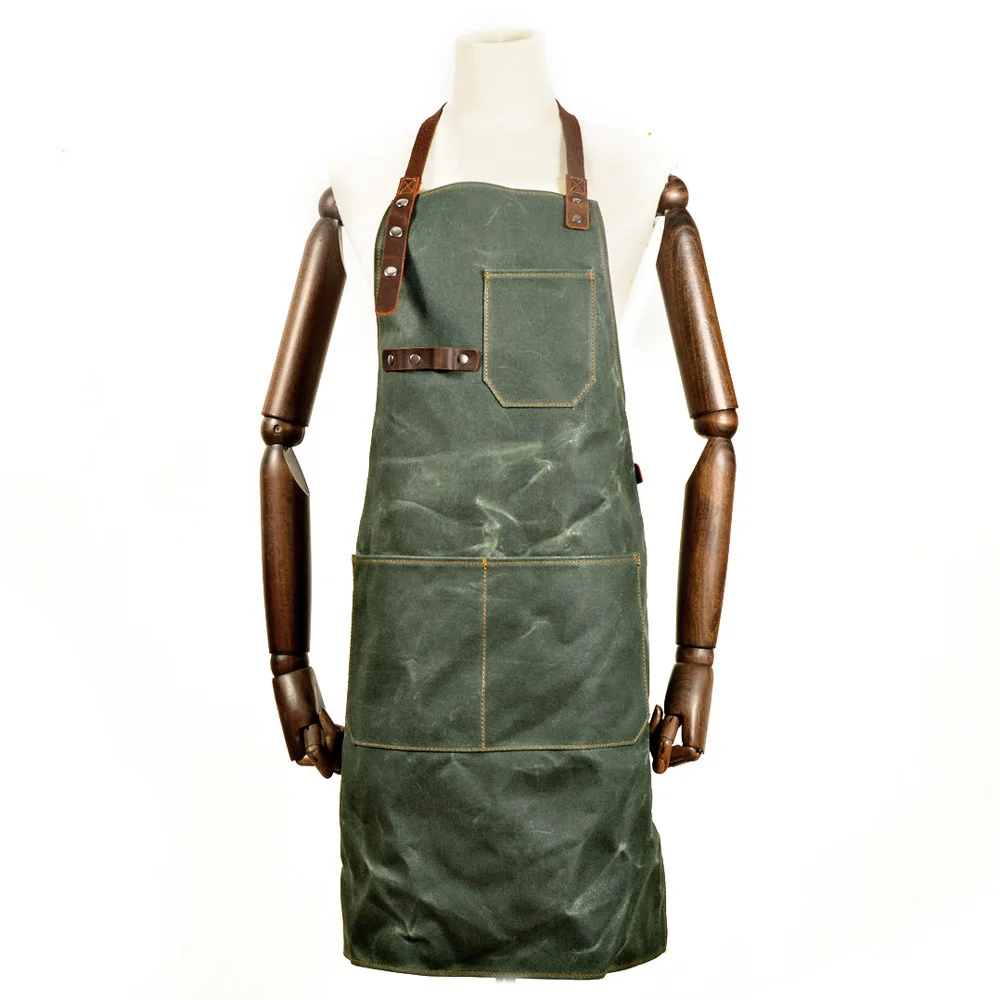 

Canvas Apron Printed Words Cafe Restaurant Florists Tea Shop Work Clothes Men's Korean-style Women's Fashion
