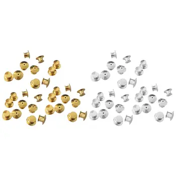 

50Pcs/Pack 7x10mm Luggage Metal Solid Nail Screw Round Flat Head Belt Strap Rivets DIY Crafts Badge Leather Accessories