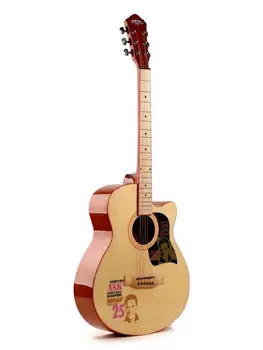 

Acoustic guitar with cutout caravan hs-4015 N