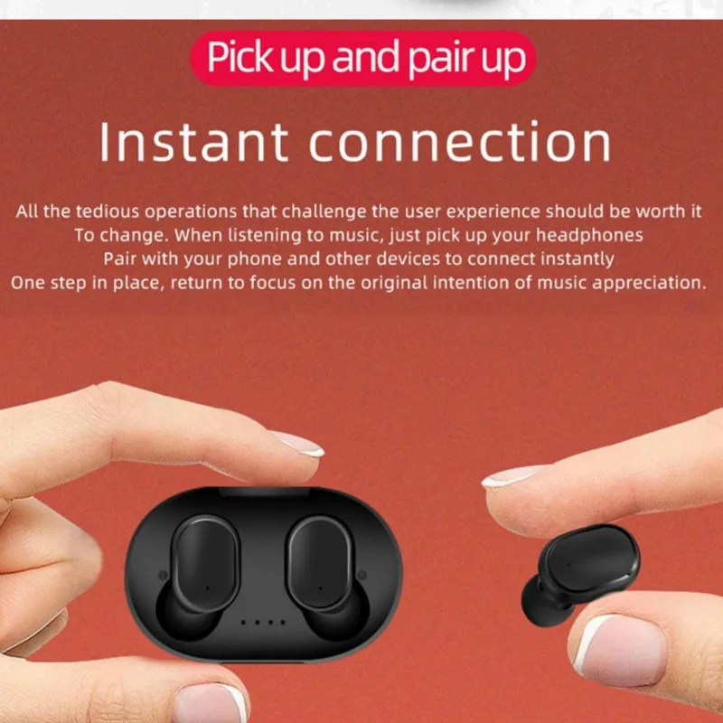 TWS Bluetooth 5 0 Earphone Noise Cancelling LED Display With Mic Handsfree Earbuds for Xiaomi Redmi Airdots Wireless Headsets