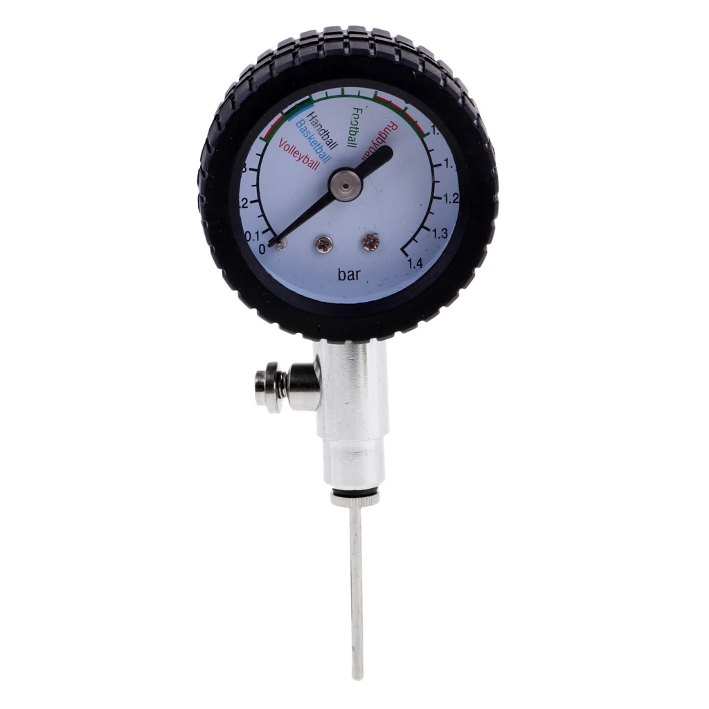Dial Type Needle Basketball Air Gauge Football Pump Pressure Gauge Ball Pressure Gauge Barometer Black