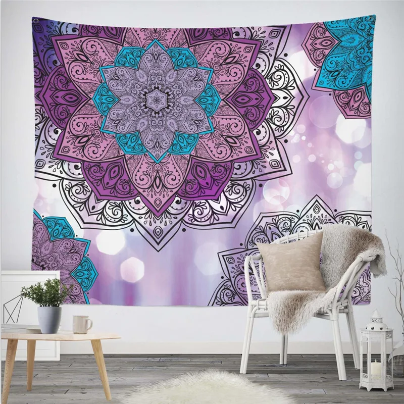 

203x153cm Multifunctional Tapestry Printed Bedspread Cover Yoga Mat Blanket Picnic cloth Indian Mandala Tapestry Wall Hanging