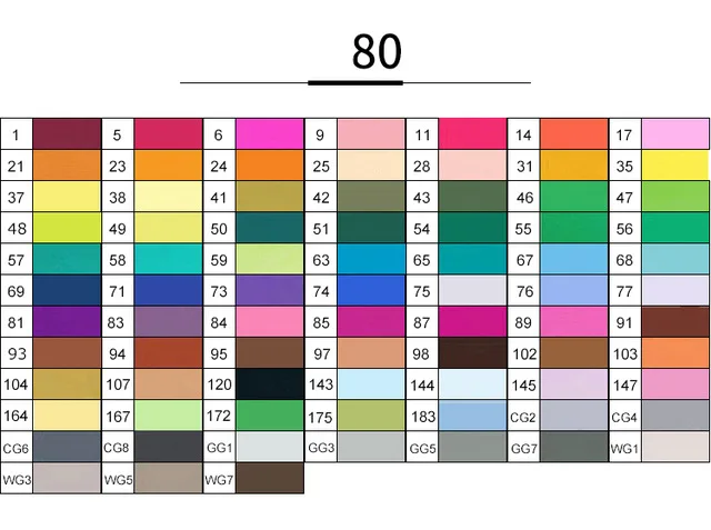 Black Landscape 80 TouchFIVE 30/40/60/80/168 Цвет маркер для рисования набор двойной головой художественный эскиз жирной на спиртовой основе маркеры для школы анимации Manga - Цвет: Black Landscape 80