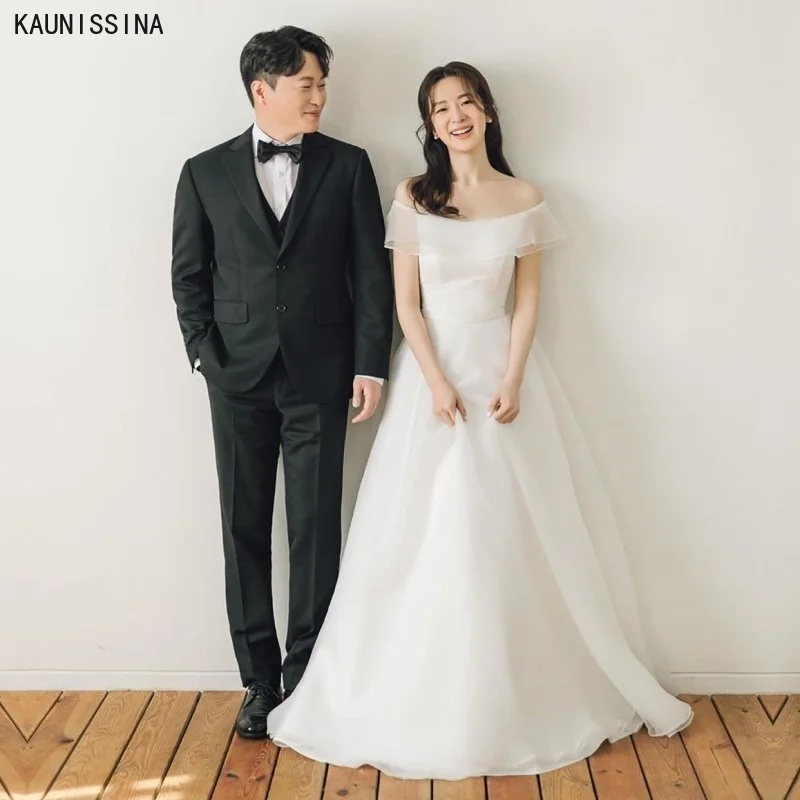 

Женское свадебное платье, с открытыми плечами, трапециевидной формы