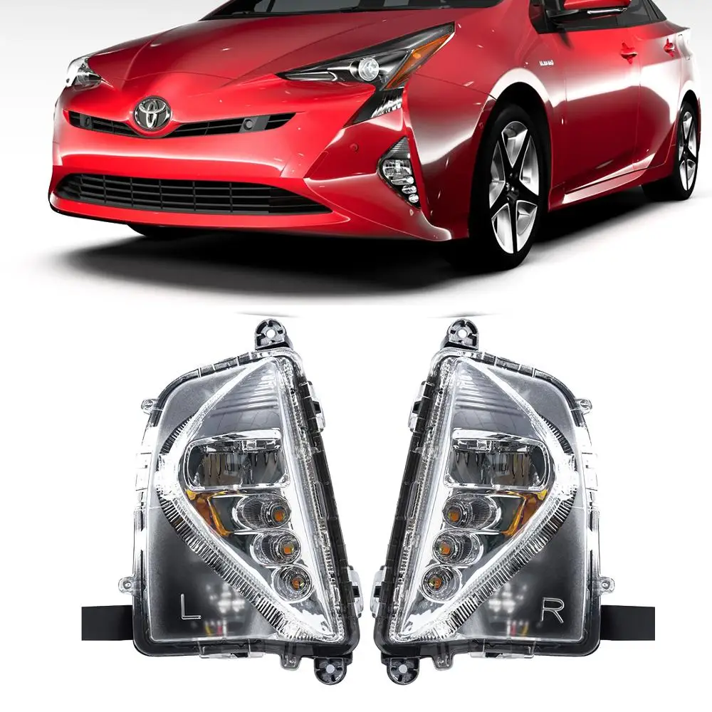 M & C для Toyota Prius 2016 2018 1 комплект Автомобильный светодиодный противотуманный