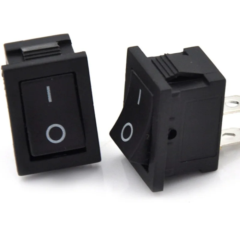 Manufacturers Supply Ship Type Switch KCD1 Rocker Switch 250 V Black And White with Pattern Feet Power Supply Switch Button