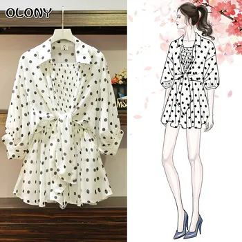 

Large size women's summer dress micro fat sister suit foreign age slimming fashion cover belly strap shorts three-piece 5XL