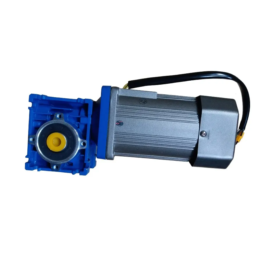 CE certisficated NMRV worm geared ac motor 1/4 hp 60HZ 200w 240V/400V AC MOTOR  with reducer 220VAC worm geared MOTOR