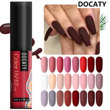 Docaty 하이브리드 네일 바니시 젤락 젤 페인트 네일 아트 세트 아크릴 젤 매니큐어 컬러 젤 페인팅 uv/led 컬러(China)