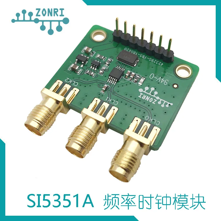 

Si5351A 3 Channel Clock Generator Module 8KHz-160MHz (4-layer PCB)