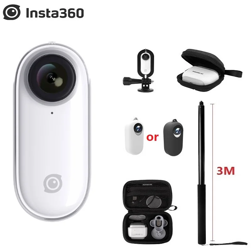Bundle 6 In Stock Insta360 GO New Action Camera AI Auto Editing Hands-free Insta 360 Go Smallest Stabilized Camera For iPhone& Android - Цвет: Bundle 6
