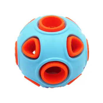 

Increases IQ Treat Ball with Small Bell Puzzle Pet Chew Durable Rubber Molar