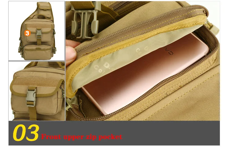 Men Tactical Bag Camouflage Military Hiking Camping Cross Body Messenger Army Shoulder Bags Sling Chest Waterproof Travel Bag