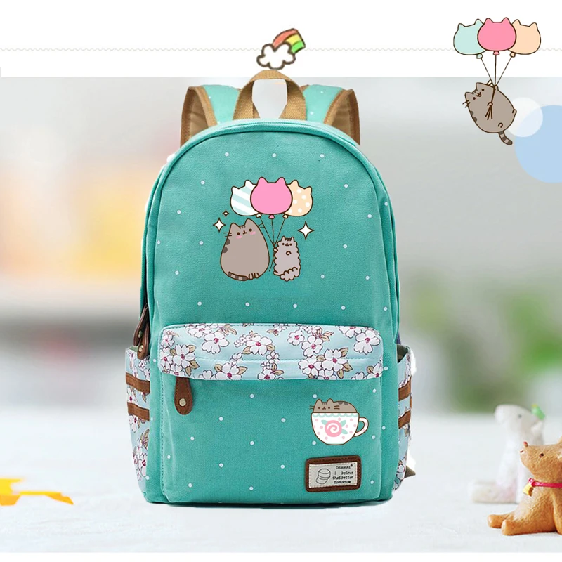 IMIDO милый рюкзак с котиками для студентов, яркий цвет, плечи, рюкзак большой емкости, подростковые дорожные сумки, обратно в школу, сумка