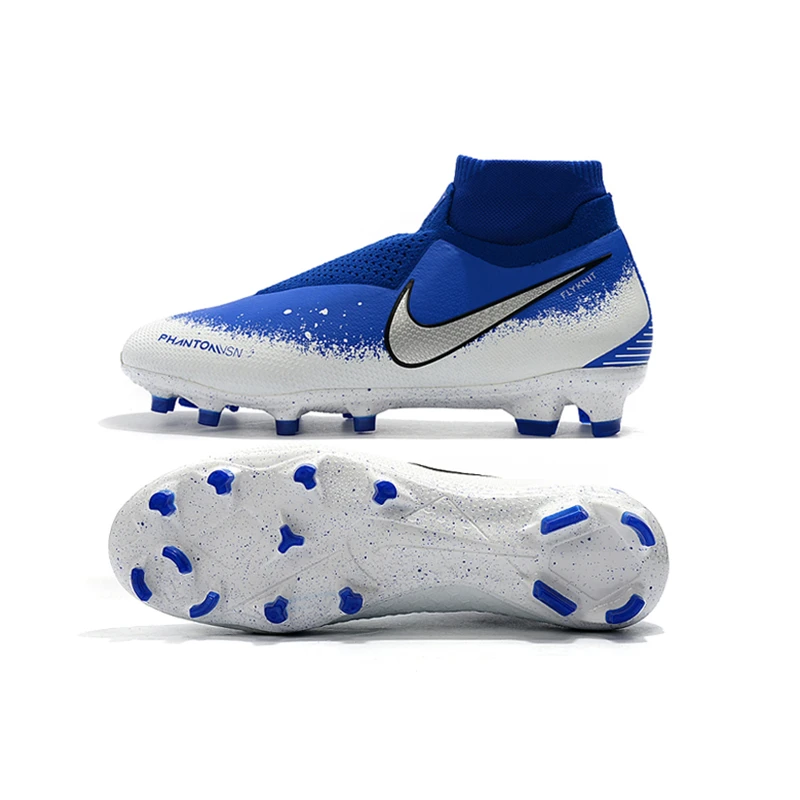 Nike Phantom VSN тени Elite DF FG Футбол бутсы кроссовки Для мужчин футбольные бутсы с волнообразным краем; Zapatos De Futbol Hombre Nike Бутсы; большие размеры 39-45