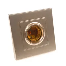 86 Тип квадратной формы Золотой E27 патрон лампы адаптер ПК светильник AC250V для настенного фонаря конверсионный аксессуар