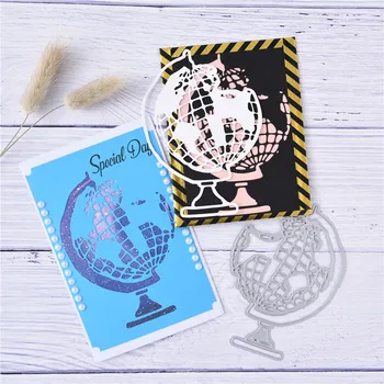 

YaMinSanNiO Globe Metal Cutting Dies Scrapbooking Making Cards Decorative Embossing Craft Stencil album make Template 2020 New