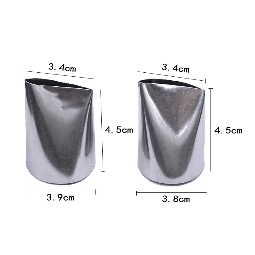2 Pcs/set Large Rose Petal Tips Icing Nozzle Decorating Tip Sugarcraft Cake Decorating Tools Baking Tools Bakeware