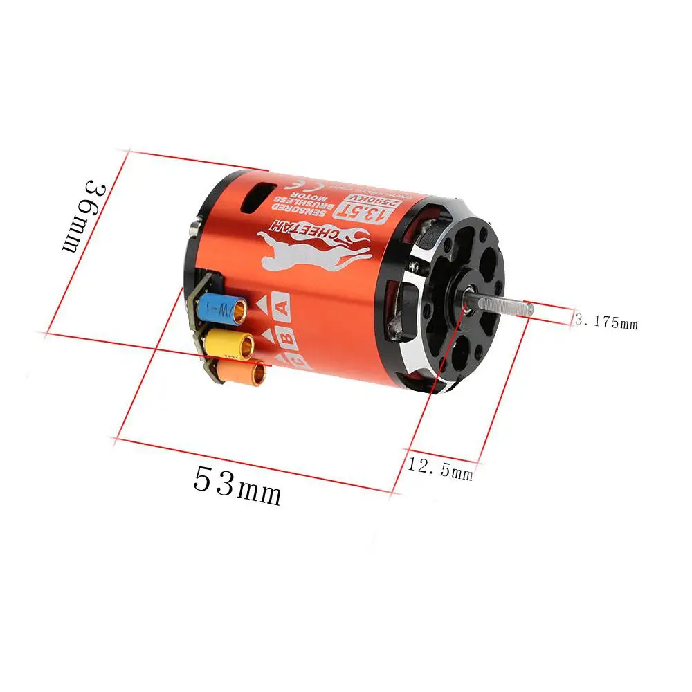 LeadingStar 13,5 T 2590KV 2P бесщеточный сенсорный/Бесколлекторный двигатель CS60 60A бесщеточный ESC программная карта для 1/10 1/12 RC туристический автомобиль