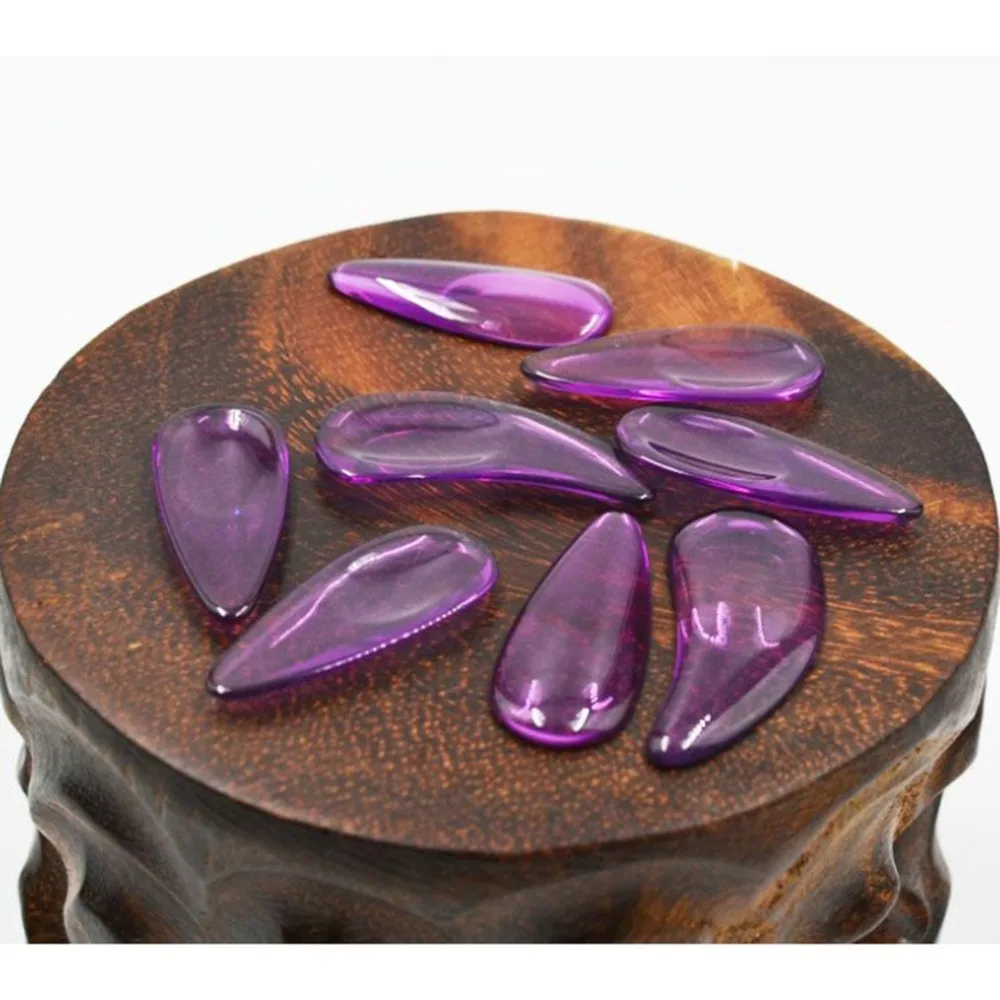 Фиолетовый кристалл ногтей высокого класса ногтей натуральные ногти Zither для начинающих, чтобы практиковаться палец выбирает Zither аксессуары