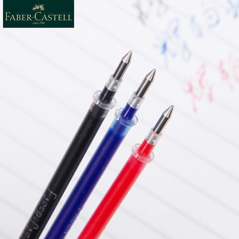 Faber Castell 100-084-301 0,38 мм/0,5 мм гелевая ручка повторная заливка черный, красный синий пополнения чернил стержни для ручек письма канцелярские принадлежности