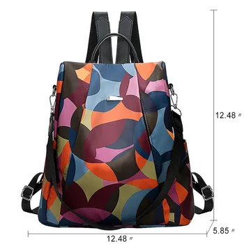 

Fashion Anti Theft Women Backpack Durable Fabric Oxford School Bag Pretty Style Girls School Backpack Female Travel Backpack